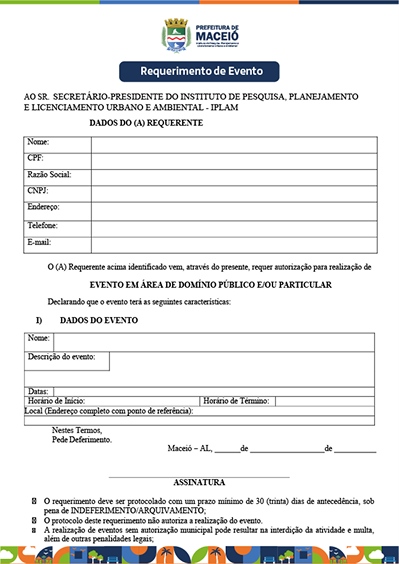 Preview - Requerimento de Evento